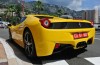 Ferrari 458 Spider is ondiplomatiek yellow in Monaco