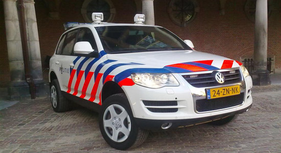 Deze Touareg verkent het Binnenhof alvast