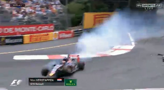 Verstappen crash