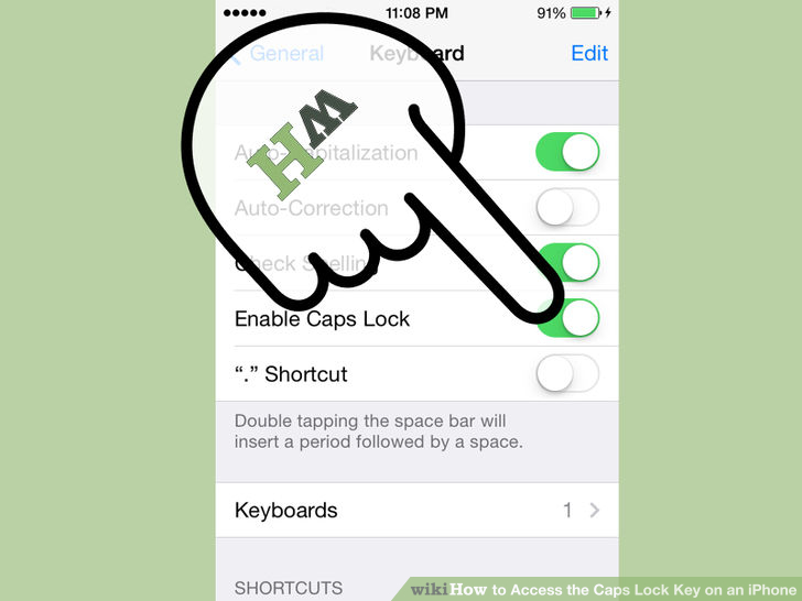 Image titled Access the Caps Lock Key on an iPhone Step 2