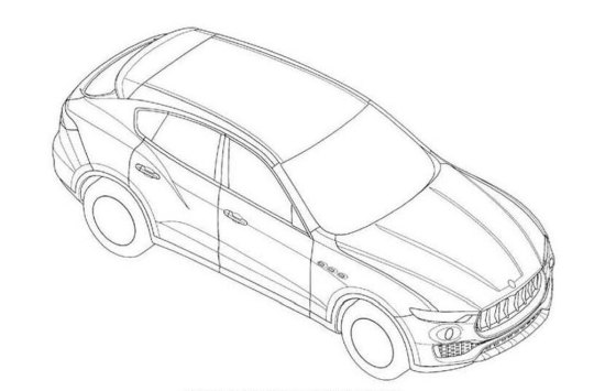 Maserati Levante patenttekening