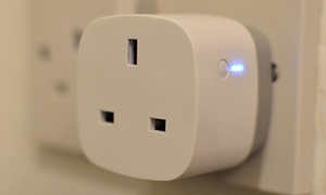 The plug can control the power to any device plugged into it, typically lamps or coffee machines, with a button on the side to manually power it on if required.