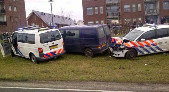 Minder schade aan politieauto's