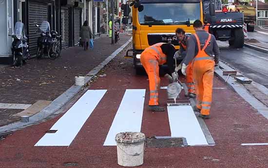 Zebrapad aanleggen