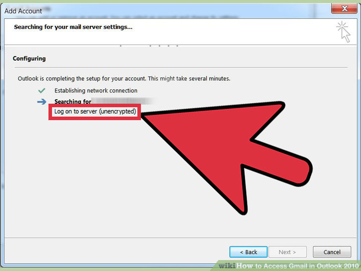 Image titled Access Gmail in Outlook 2010 Step 8