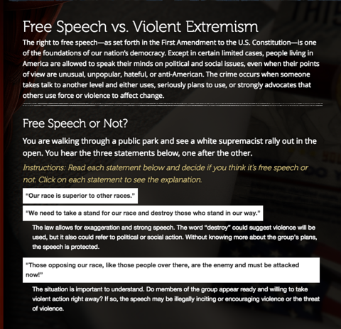 Your Tax Dollars Paid for This Awful FBI Site That Teaches Teens to Spot Violent Extremists