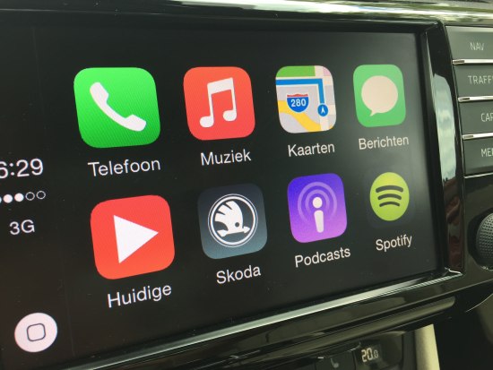 Apple Carplay in de Skoda Superb