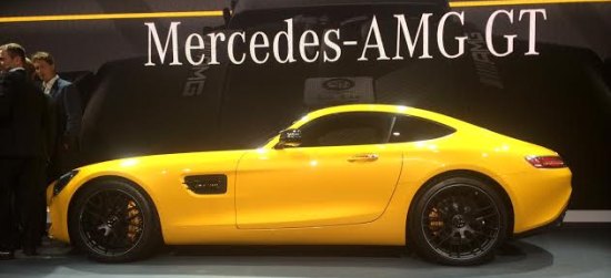 Mercedes AMG GT zijaanzicht