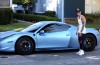 Justin Bieber’s white Ferrari was