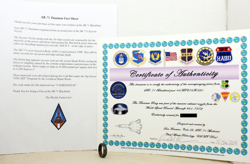 Jewelry Made From an Actual SR-71 Blackbird Is Cool as Hell