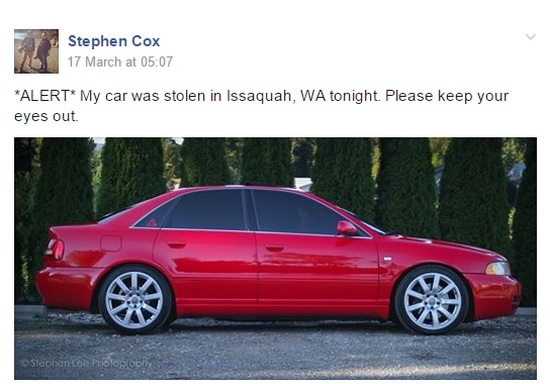 Gestolen Audi S4