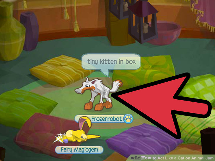 Image titled Act Like a Cat on Animal Jam Step 3