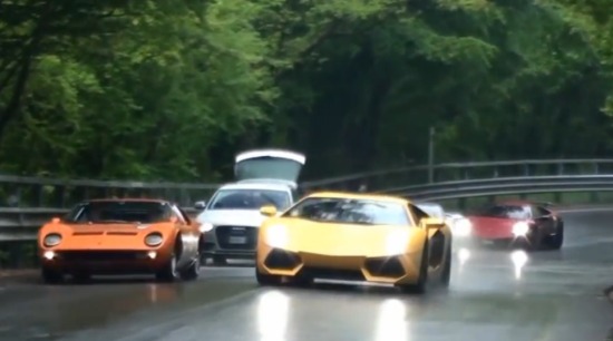 Lamborghini-optocht