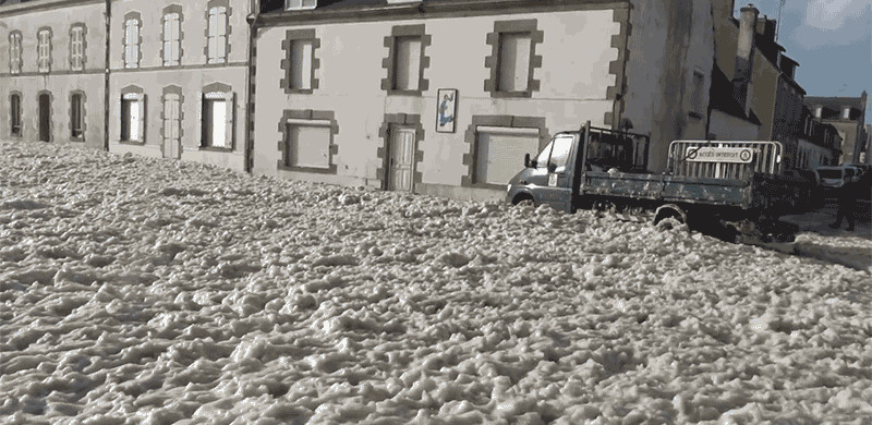 French Town Attacked by Foam, Is Foam Town Now 