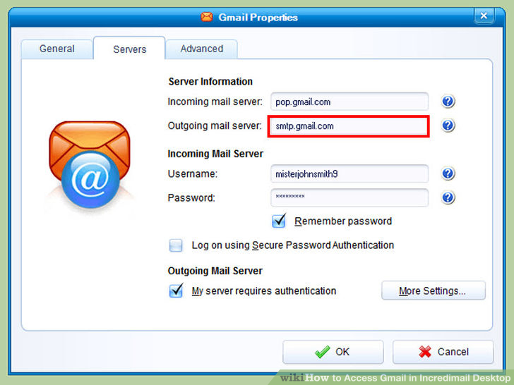 Image titled Access Gmail in Incredimail Desktop Step 9