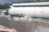 Video: this trucker is not afraid of a little water