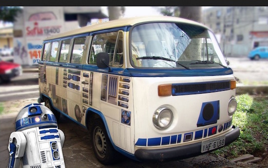 Star Wars hype: maak van je Volkswagen-busje een R2-D2