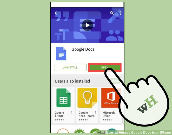 Image titled Access Google Docs from iPhone Step 4