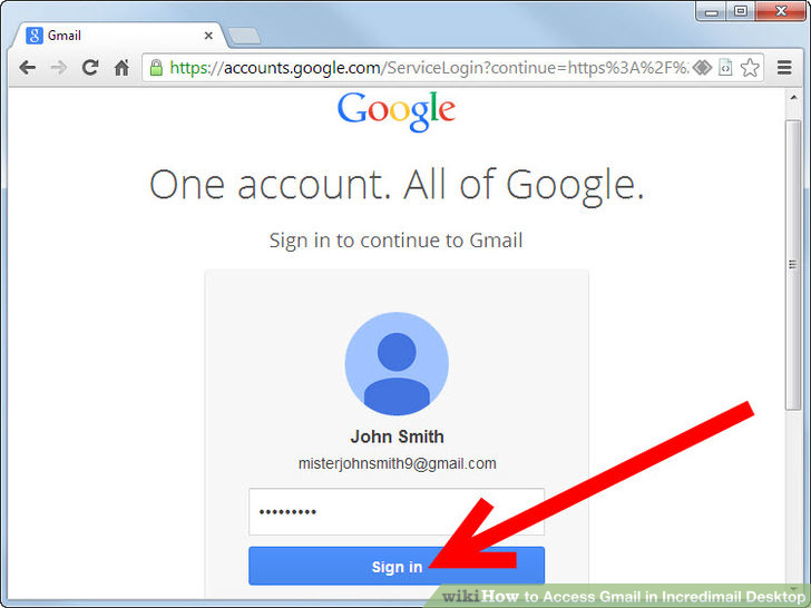Image titled Access Gmail in Incredimail Desktop Step 1