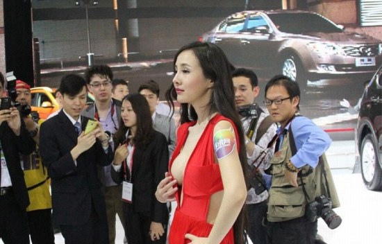 Autonieuws op een Chinese autoshow