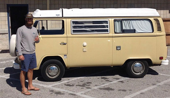 Daniel Norris Westfalia camper