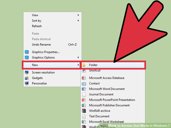 Image titled Access God Mode in Windows 7 Step 1