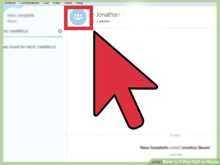 Image titled 3 Way Call on Skype Step 3