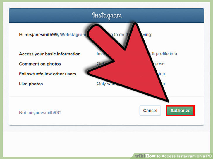 Image titled Access Instagram on a PC Step 8
