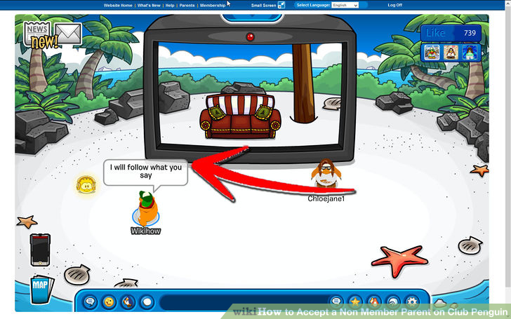Image titled Accept a Non Member Parent on Club Penguin Step 4