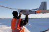The coast guard uses drones to help the icebreakers in Antarctica