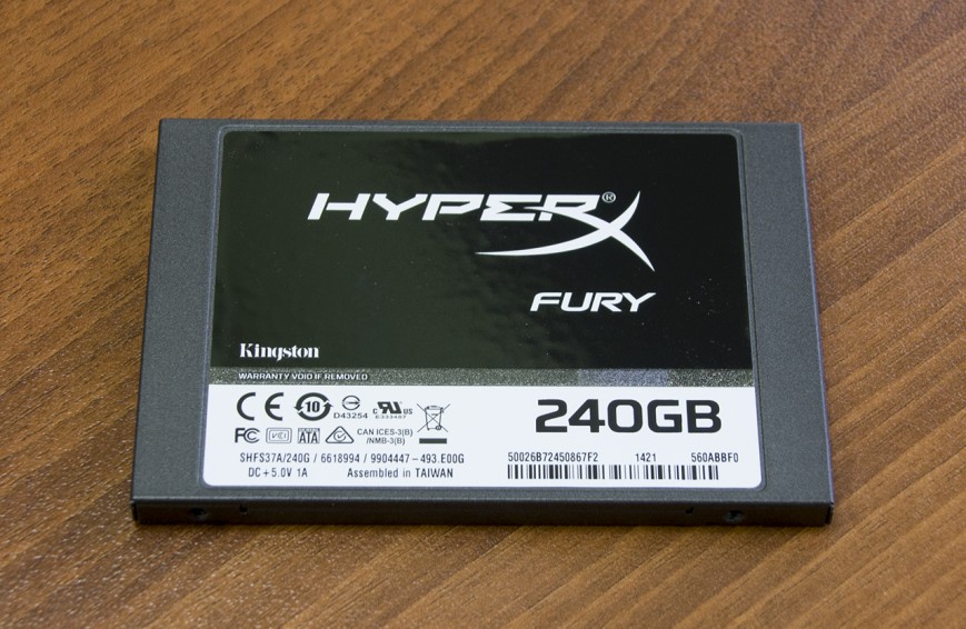 Kingston HyperX FURY на базе контроллера SandForce SF-2281