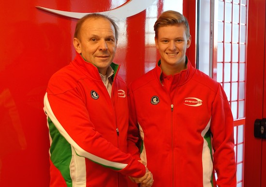 Angelo Rosin en Mick Schumacher