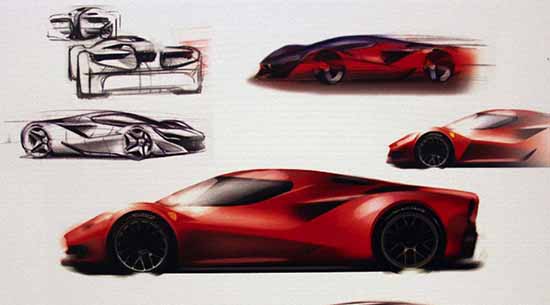 LaFerrari schets