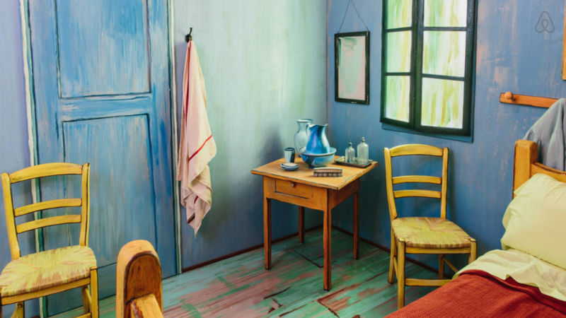 You Can Now Sleep In This Trippy Airbnb Bedroom Based on a Van Gogh Painting