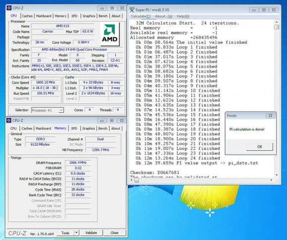 Результаты тестирования AMD Athlon X4 845