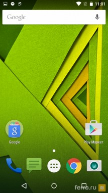 Интерфейс операционной системы Motorola Moto X Play