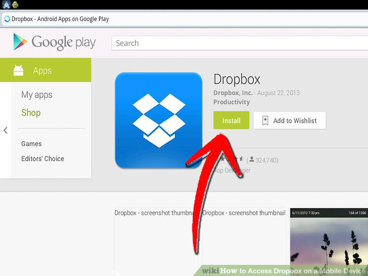 Image titled Access Dropbox on a Mobile Device Step 6