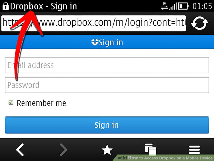Image titled Access Dropbox on a Mobile Device Step 1