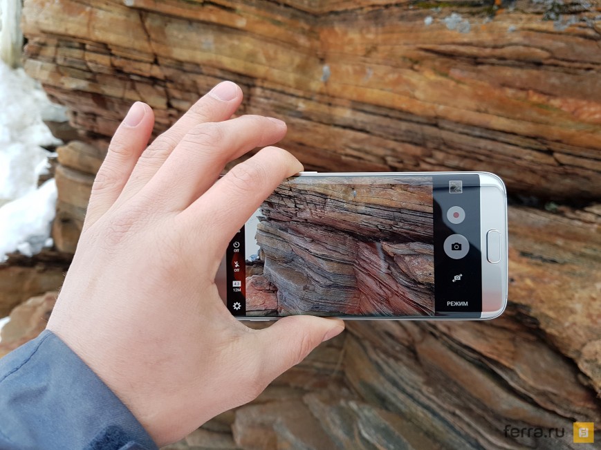 Samsung Galaxy S6 Edge в режиме съемки