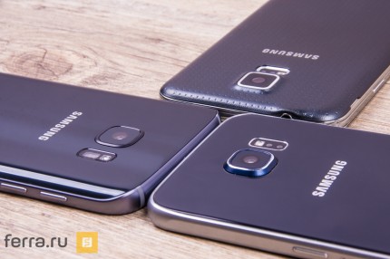 S7 стал симпатичнее. Особенно это заметно на фоне Galaxy S5, который на фоне последователей выглядит, как древний «бронепоезд»