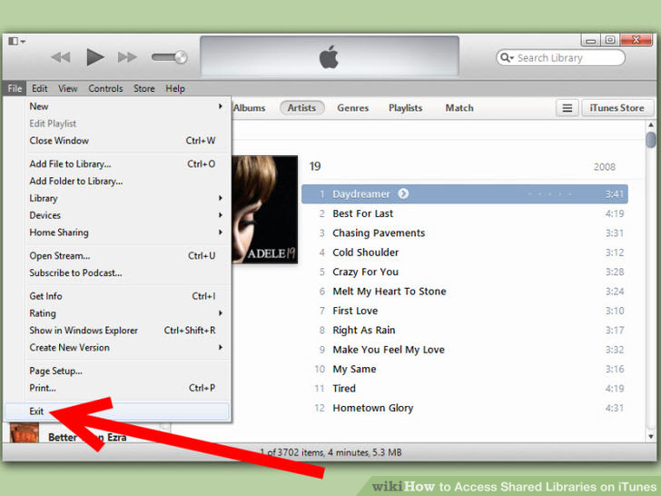 Image titled Access Shared Libraries on iTunes Step 10