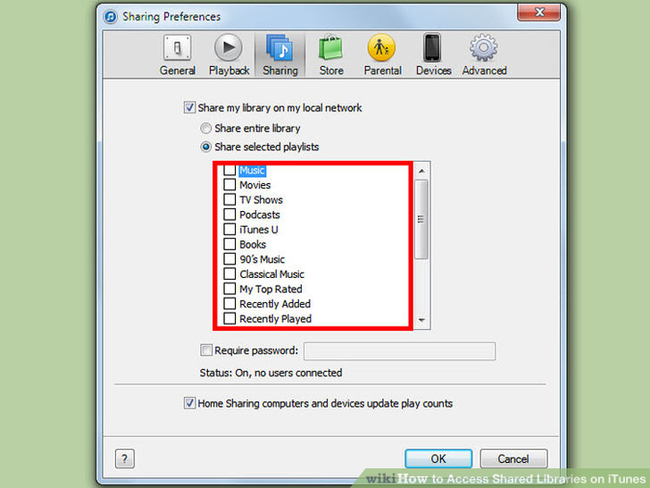 Image titled Access Shared Libraries on iTunes Step 6