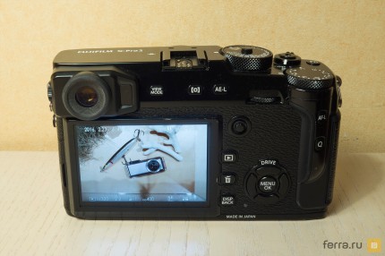 Тыльная сторона корпуса Fujifilm X-Pro2