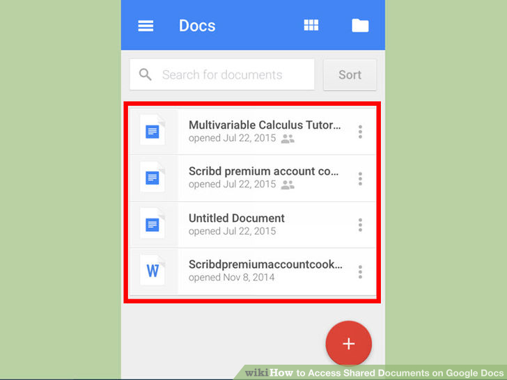 Image titled Access Shared Documents on Google Docs Step 6