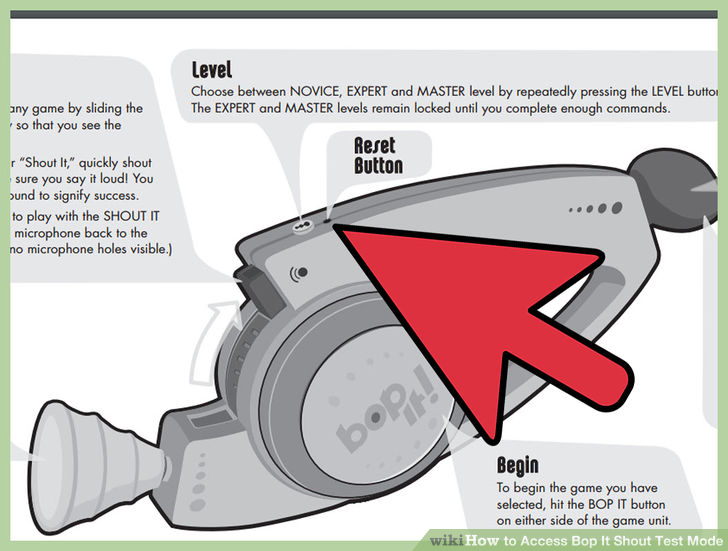 Image titled Access Bop It Shout Test Mode Step 1
