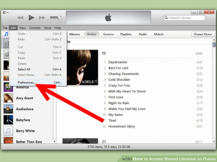 Image titled Access Shared Libraries on iTunes Step 2