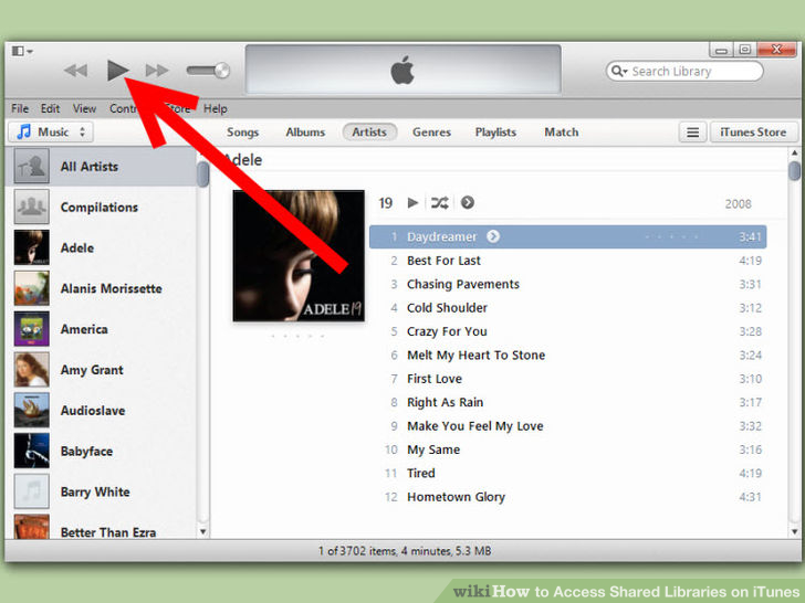 Image titled Access Shared Libraries on iTunes Step 9