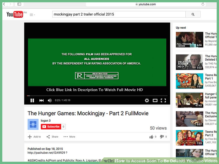 Image titled Access Soon To Be Deleted YouTube Videos Step 5