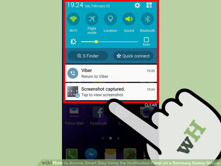 Image titled Access Smart Stay Using the Notification Panel on a Samsung Galaxy Device Step 2