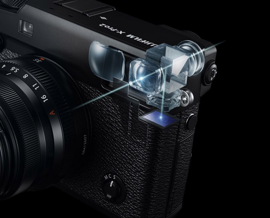 Устройство гибридного видоискателя Fujifilm X-Pro2